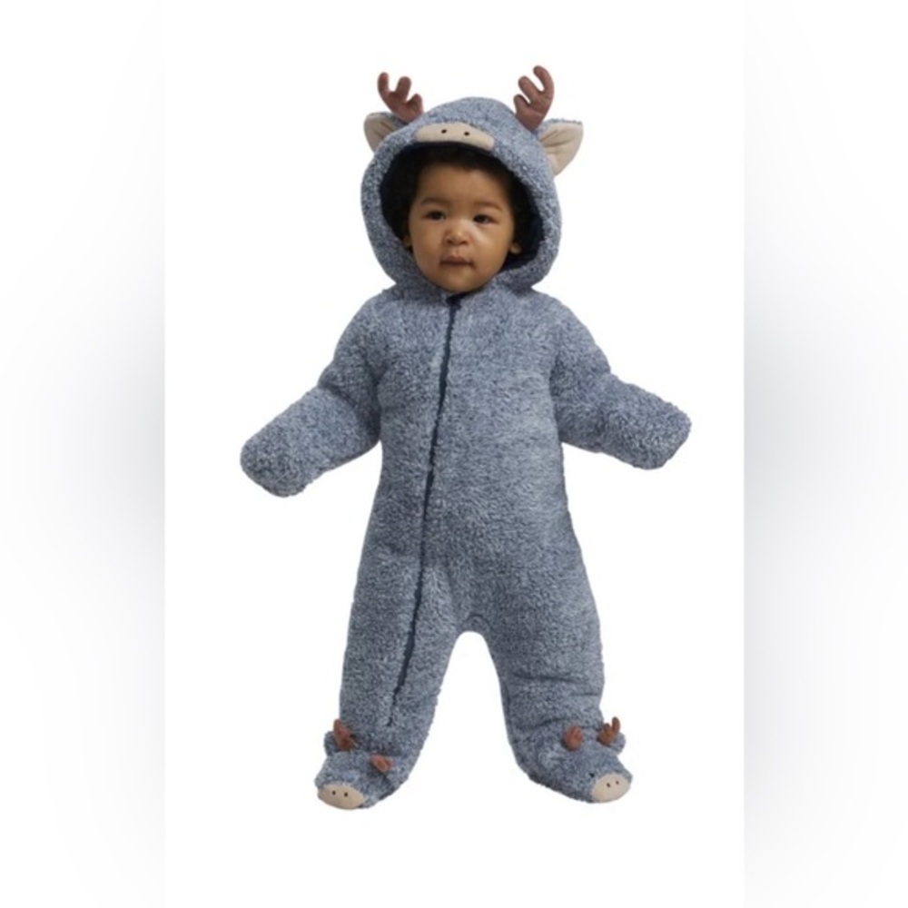 NWT Koala Kids Gray Fleece Footie Size 3-6M
